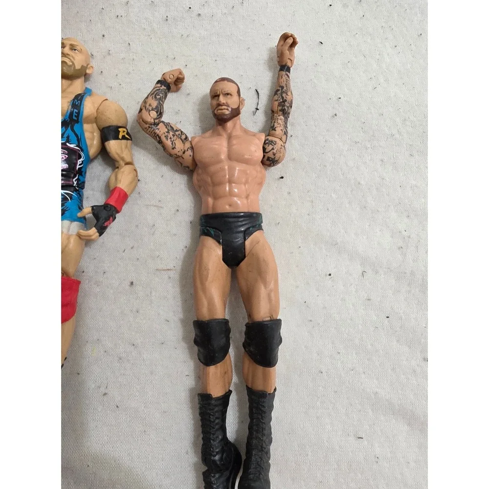 WWE WCW Action Figure Lot Randy Orton Ryback Macho Man Zeus Mattel Toy Biz